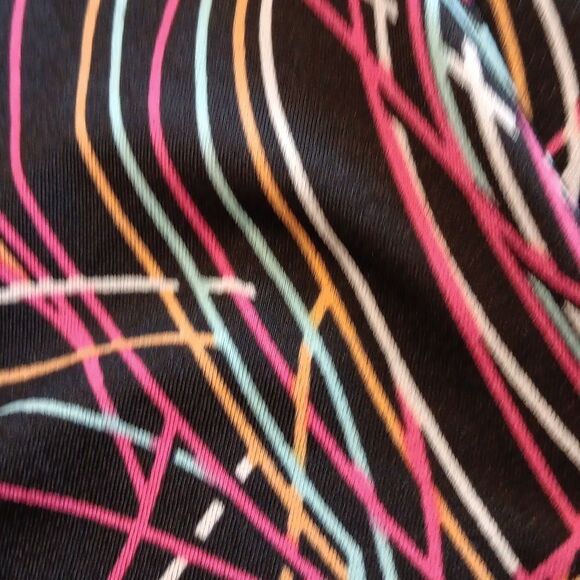 Vol.1 Wrap Front Dress. Abstract Graphics. Spirograph. Fit and Flare - Picture 9 of 9